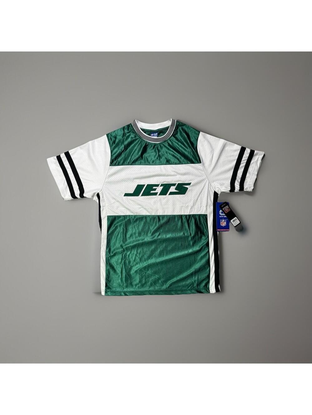 NFL Ultra GAME New York Jets Green White Shirt Size M